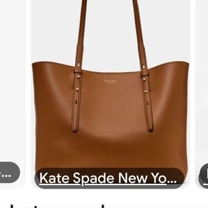 Kate Spade Leather Grey Tote Bag Women's